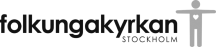 Folkungakyrkan gråskala logo